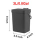 Small Plastic Trash Can - Hanging Trash Bin for Kitchen & Bathroom