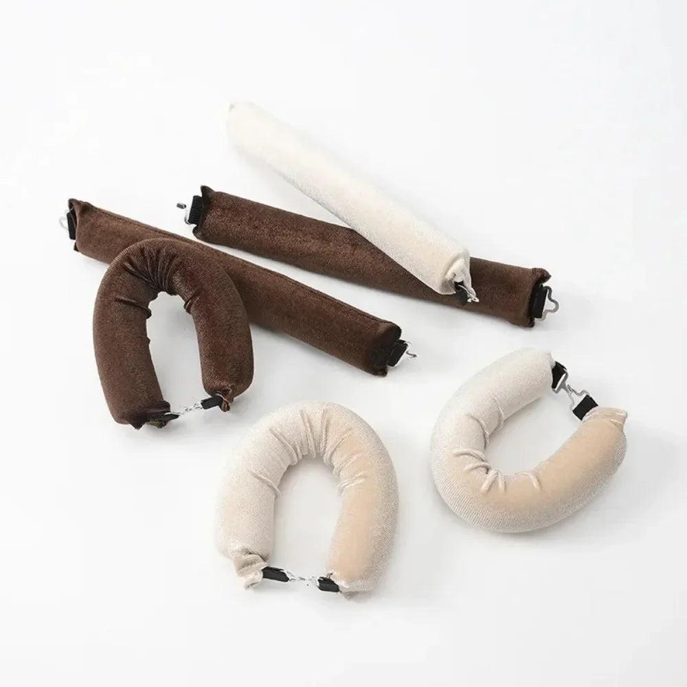 Heatless Hair Curler Set - Satin Sleeping Cap & Curling Rods for No Heat Curls