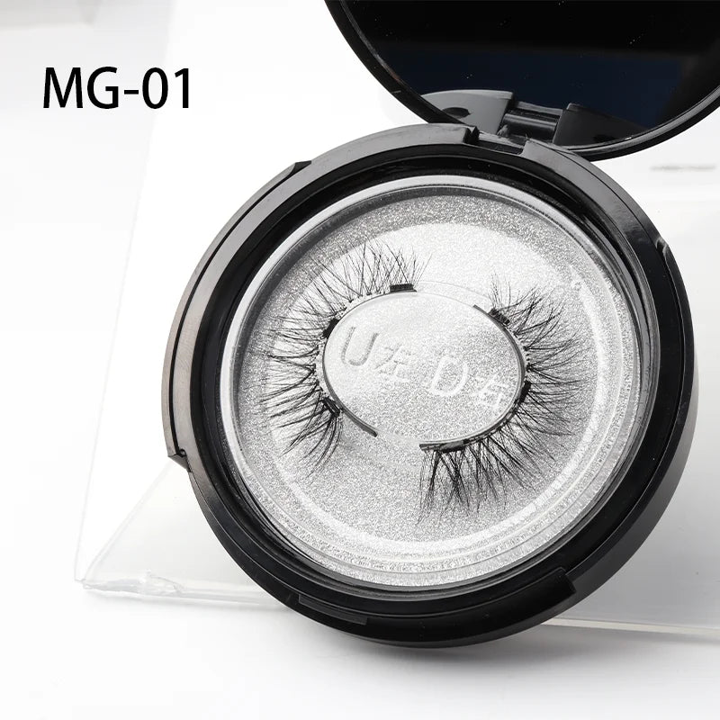 CILLOPHY 3D Magnetic False Eyelashes Set – Reusable Natural Mink Lashes with Tweezer Applicator for Professional Eyelash Extensions