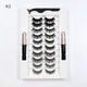 Magnetic Lashes Kit – 5 Pairs Reusable Magnetic False Eyelashes with Eyeliner & Applicator for Natural Look