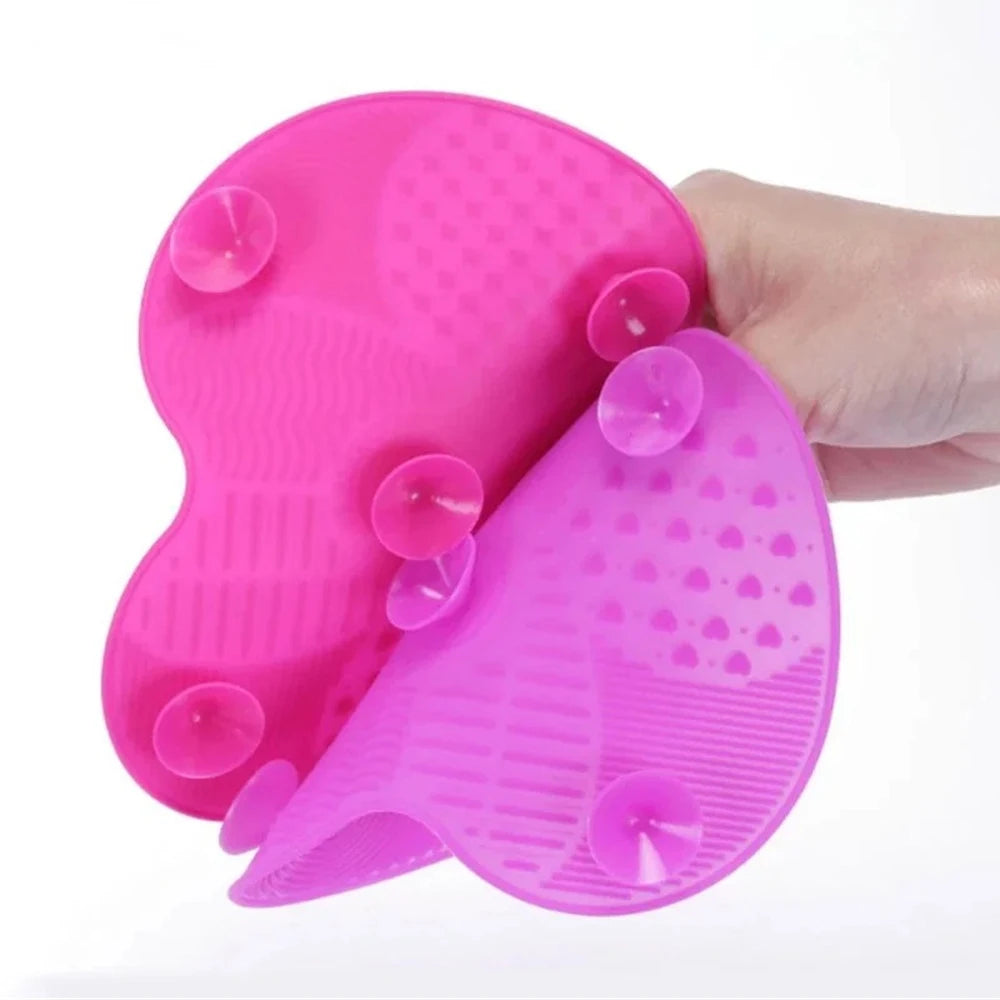 Silicone Makeup Brush Cleaner – Gel Cleaning Mat & Scrubber Pad for Foundation and Cosmetic Brushes