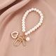 Cute Pearl Keychain – Shiny Pearl Bead Shell Pendant for Bags, Phones, Backpacks, and Car Keys