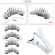 2 Pairs 3D Magnetic Eyelashes Set – 4 Magnets, Reusable False Lashes with Tweezers & Portable Makeup Storage Bag