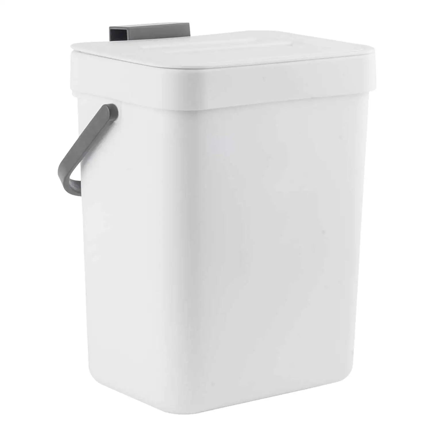 Small Plastic Trash Can - Hanging Trash Bin for Kitchen & Bathroom