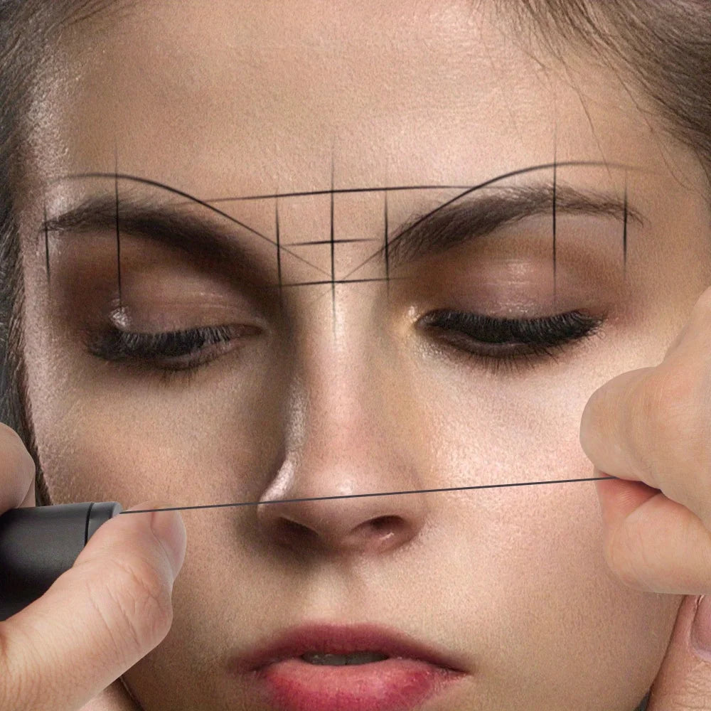 20M Pre-Inked Mapping String – Microblading Eyebrow Dyeing & Positioning Thread for Semi-Permanent Lines