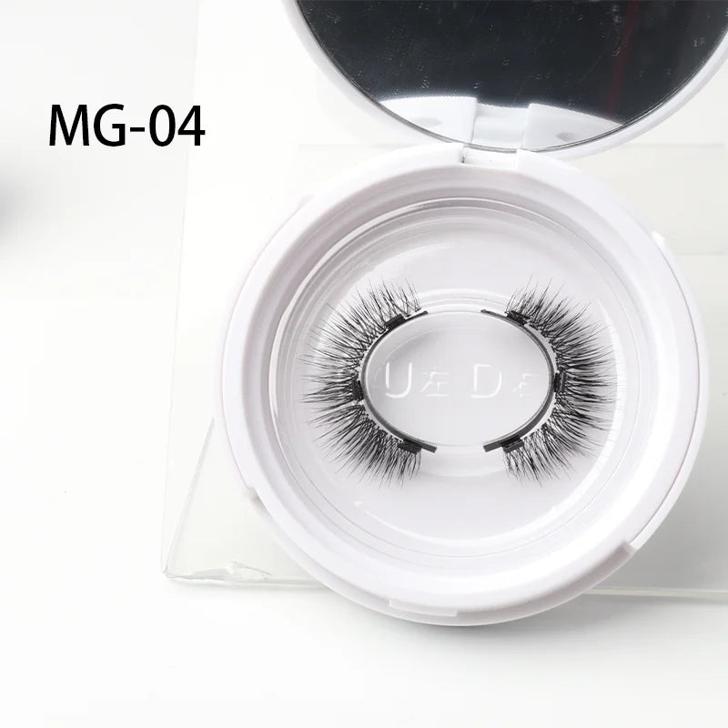CILLOPHY 3D Magnetic False Eyelashes Set – Reusable Natural Mink Lashes with Tweezer Applicator for Professional Eyelash Extensions