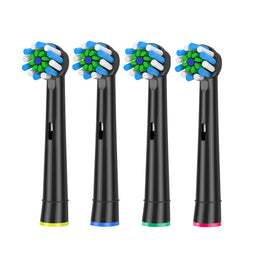 4 Pcs EB50 Cross Action Replacement Brush Heads – Compatible with Oral-B D12, D16, D100, 3757, 3709, Pro3, Pro1 Max Electric Toothbrushes