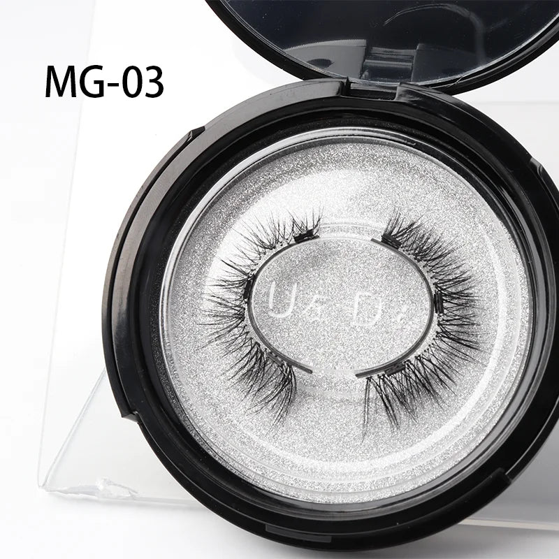 CILLOPHY 3D Magnetic False Eyelashes Set – Reusable Natural Mink Lashes with Tweezer Applicator for Professional Eyelash Extensions