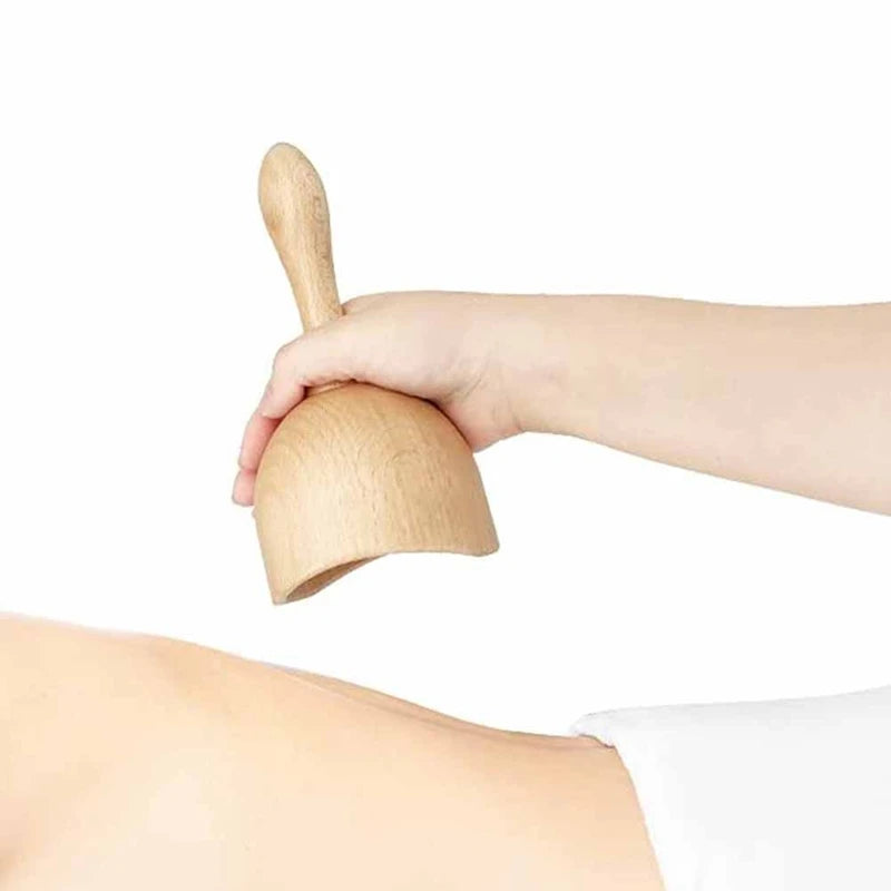 Wood Cupping Therapy Massage Cup – Lymphatic Drainage & Anti-Cellulite Body Massager Tool