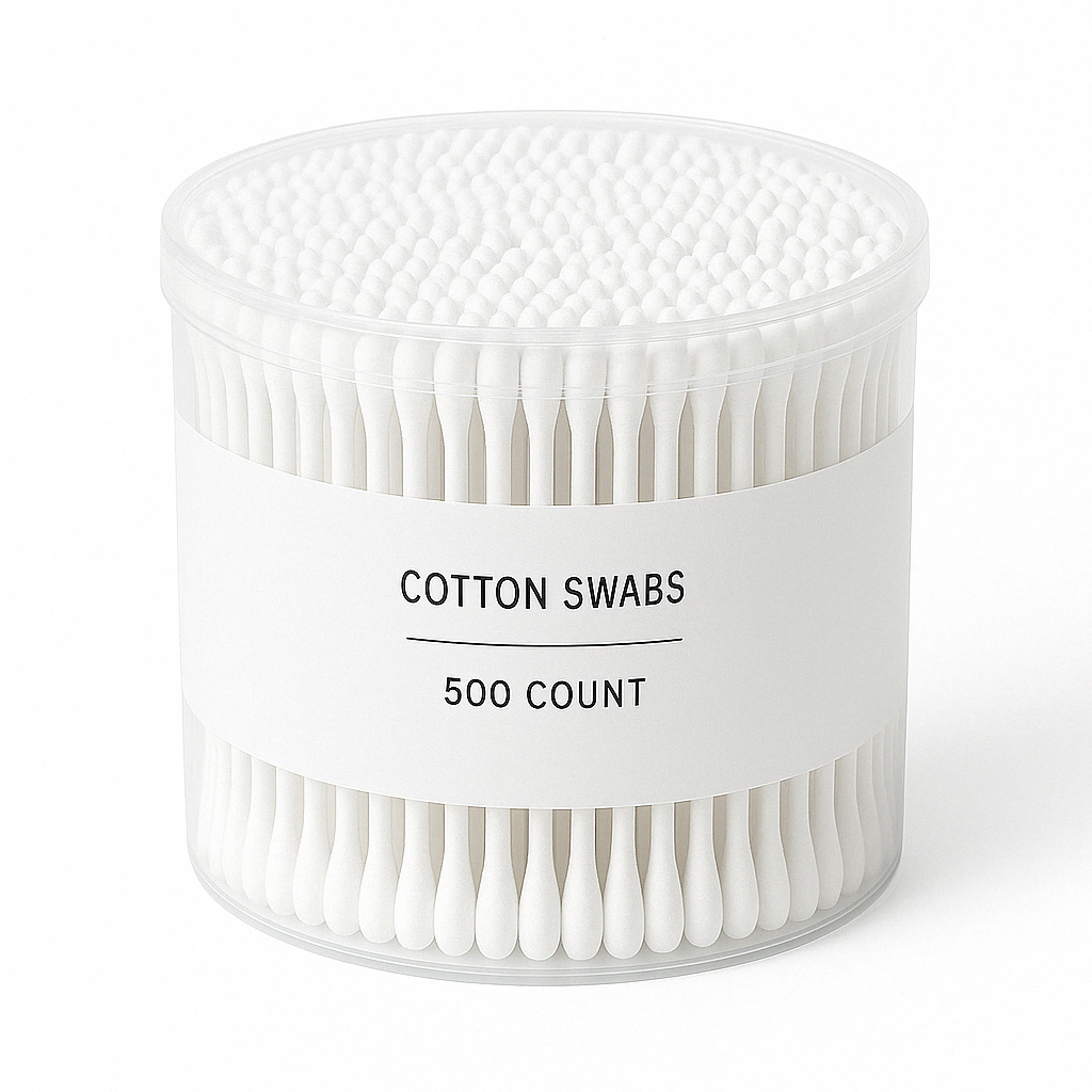 Multi-Purpose Disposable Cotton Swabs – Ideal for Makeup Removal & Ear Cleaning