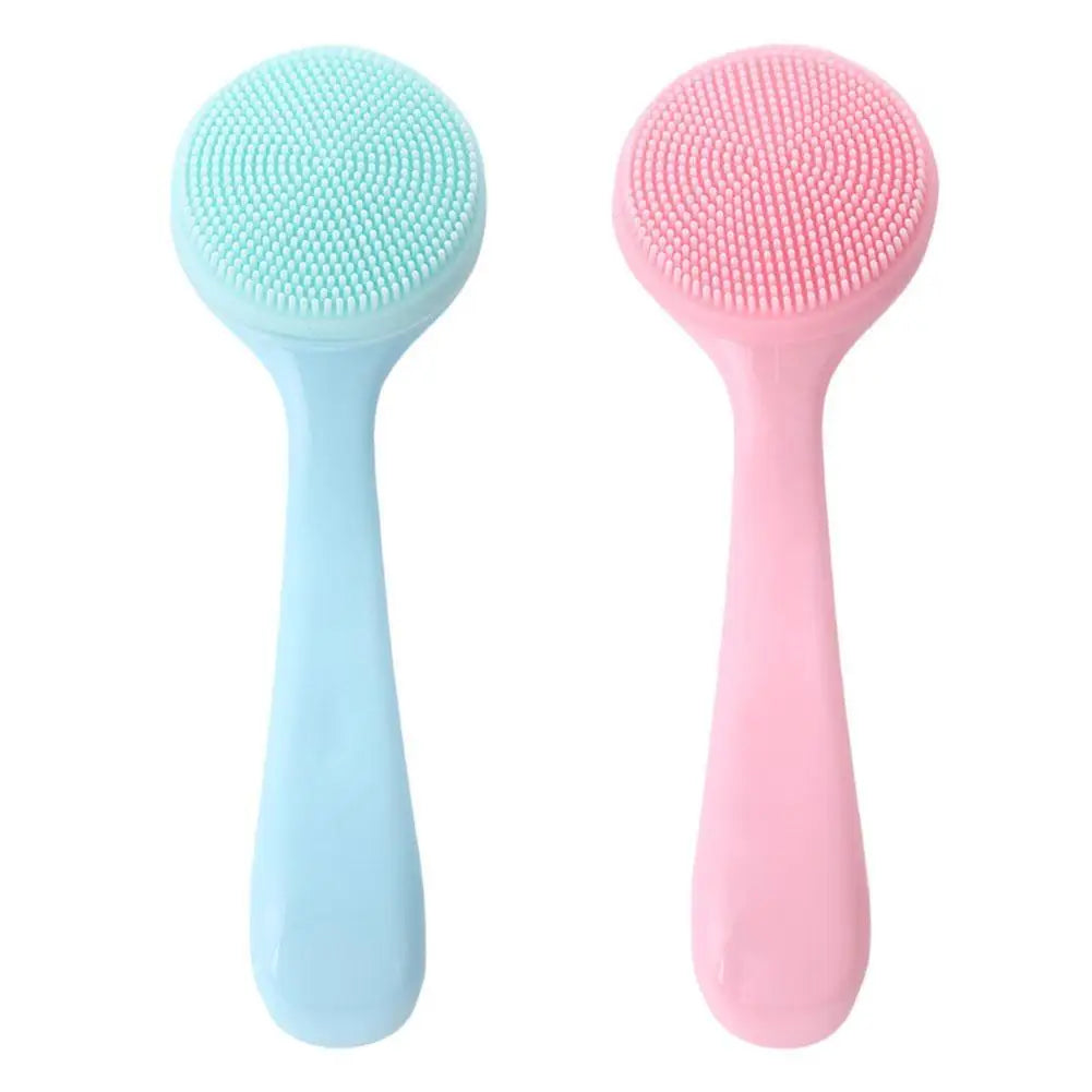 Silicone Facial Cleansing Brush – Gentle Exfoliating Skin Care Massage Tool for Deep Cleaning & Blackhead Removal