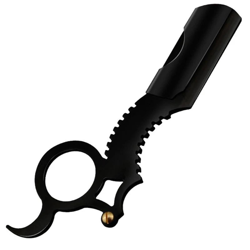 Straight Edge Barber Razor – Manual Shaving Tool for Haircuts, Beard, Eyebrow Trimming & Depilation with Replaceable Blades