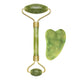 2PC Natural Jade Stone Gua Sha Face Lift Roller & Gouache Scraper Set – Anti-Wrinkle, Facial & Body Massager for Lymphatic Drainage & Skin Toning