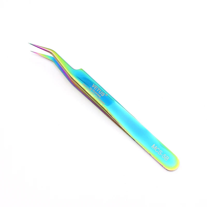 Vetus Original 5B Style Tweezers – Hyperfine Anti-Acid, Non-Magnetic ESD Tweezers for Eyelash Extensions & Nail Art
