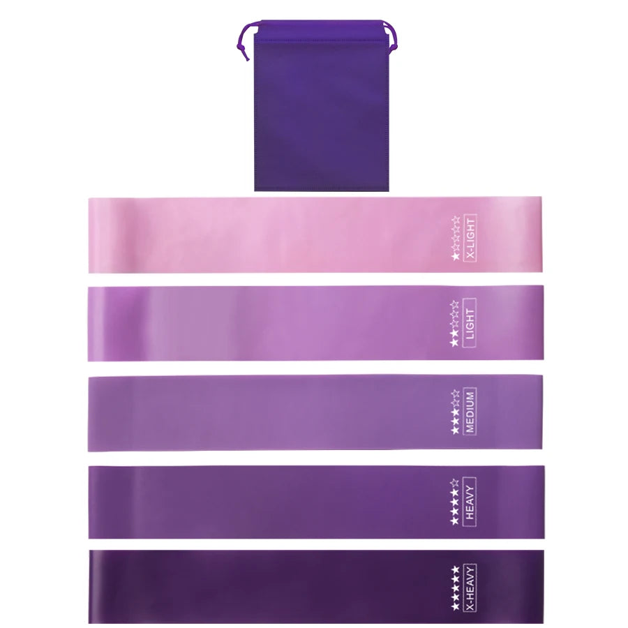 5-Level Resistance Bands for Home Yoga & Strength Training