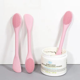 Double Headed Silicone Face Cleansing Scrubber Brush – Facial Mask Applicator & Makeup Brush for Skin Care