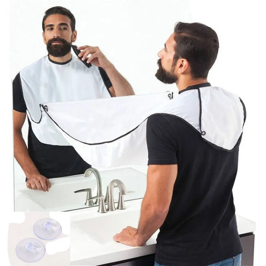 Men's Home Shaving Scarf & Hair Cutting Hat - Shaving Cloth for Haircuts