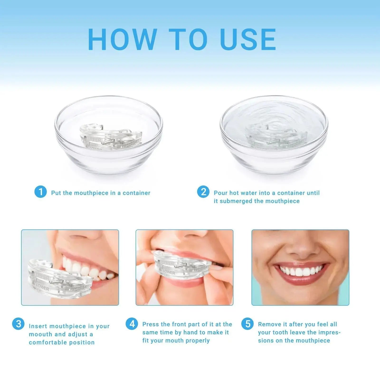 Anti Snoring Mouth Guard Adjustable Anti-Snoring Mouthpiece Sleeping