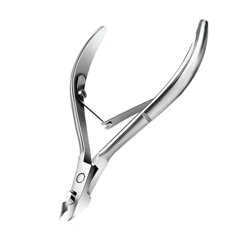 Manicure Set Tool – Steel Cuticle Scissors, Dead Skin Fork, Nail Clipper & Pusher for Nail Cleaning & Pedicure Care