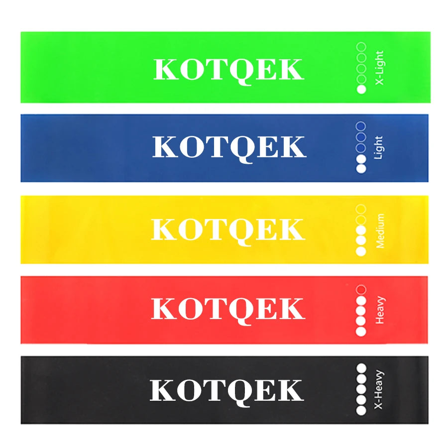 5-Level Resistance Bands for Home Yoga & Strength Training