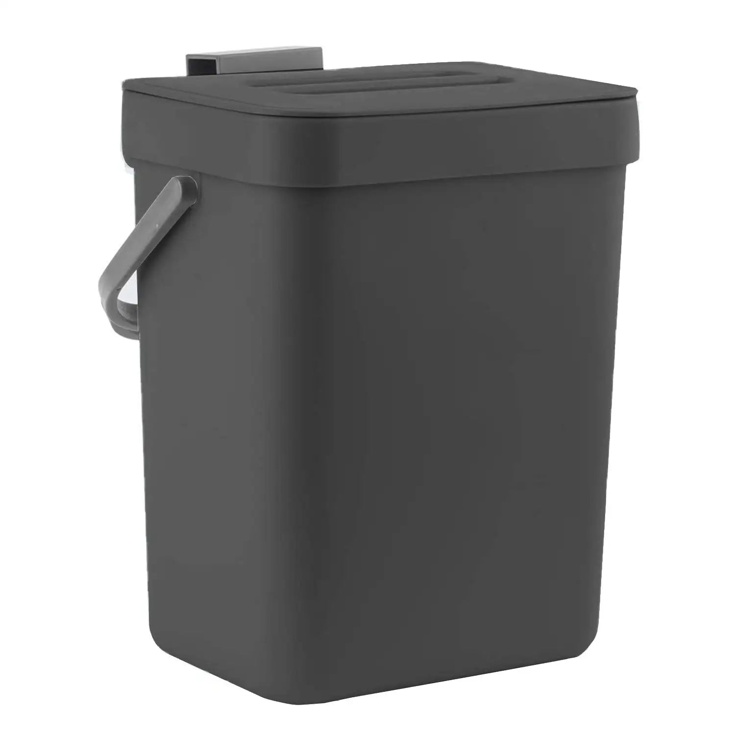 Small Plastic Trash Can - Hanging Trash Bin for Kitchen & Bathroom