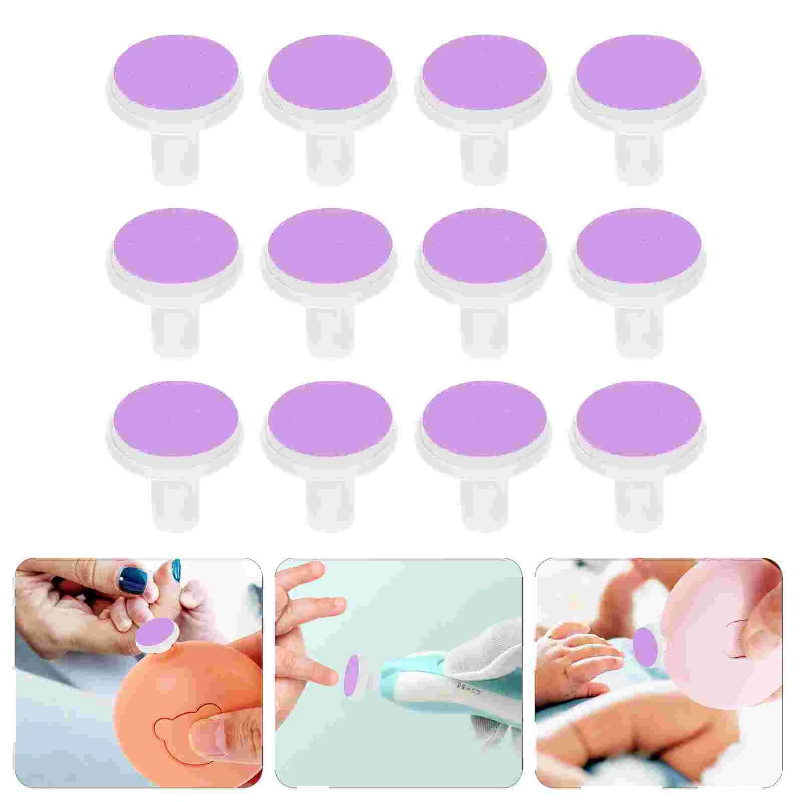 Baby Nail File Pads – Replacement Grinding Heads for Electric Nail Trimmer, Safe and Gentle Manicure for Babies