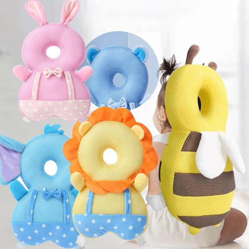Baby Head Pillow Backpack – Anti-Fall Headrest for Toddler, Soft Neck Protection Pad