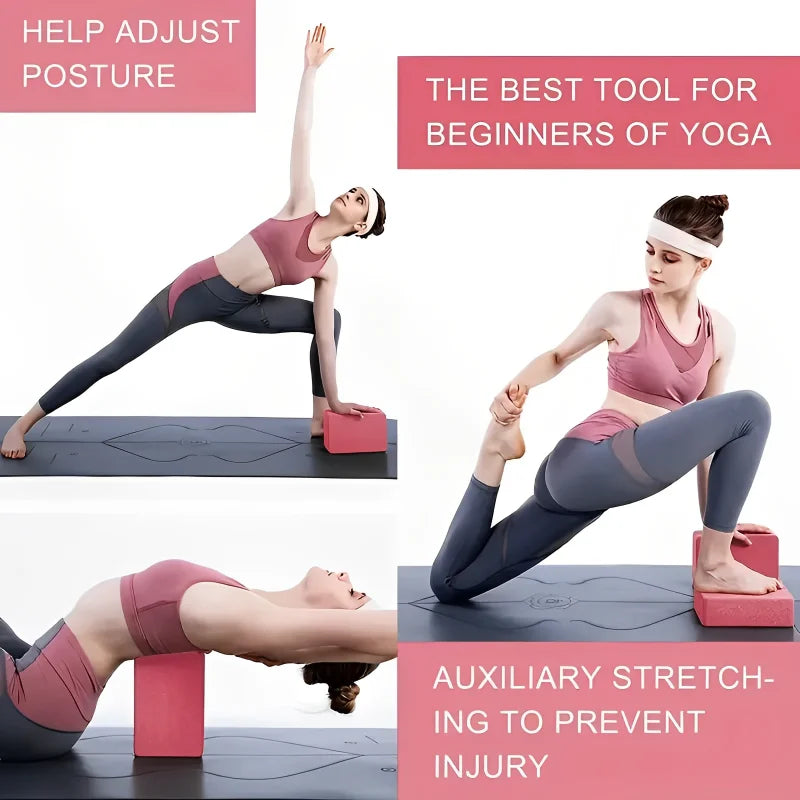 Yoga Blocks – Foam Brick for Pilates, Stretching, Body Shaping & Fitness Training