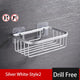 RustProof Space Aluminum Wall Mounted Shower Shelf with Suction Cup