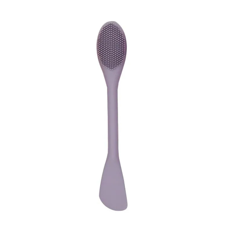 Double Headed Silicone Face Cleansing Scrubber Brush – Facial Mask Applicator & Makeup Brush for Skin Care