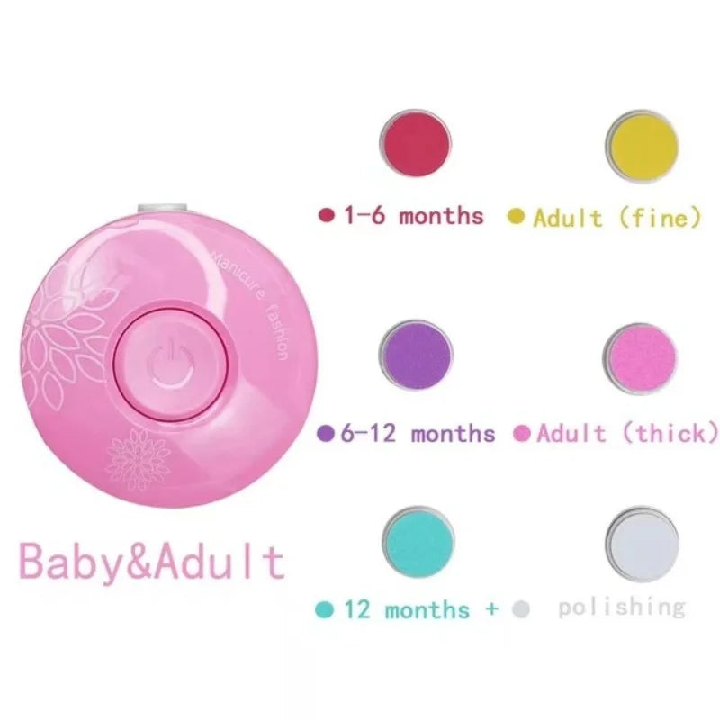 Electric Baby Nail Trimmer & Polisher – Safe, Quiet, Portable Infant Manicure Kit