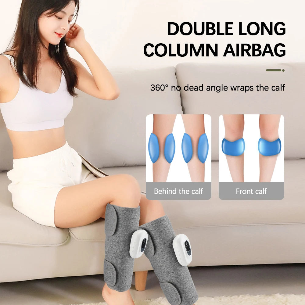 Wireless 360° Air Compression Calf Massager – 3-Mode Electric Airbag