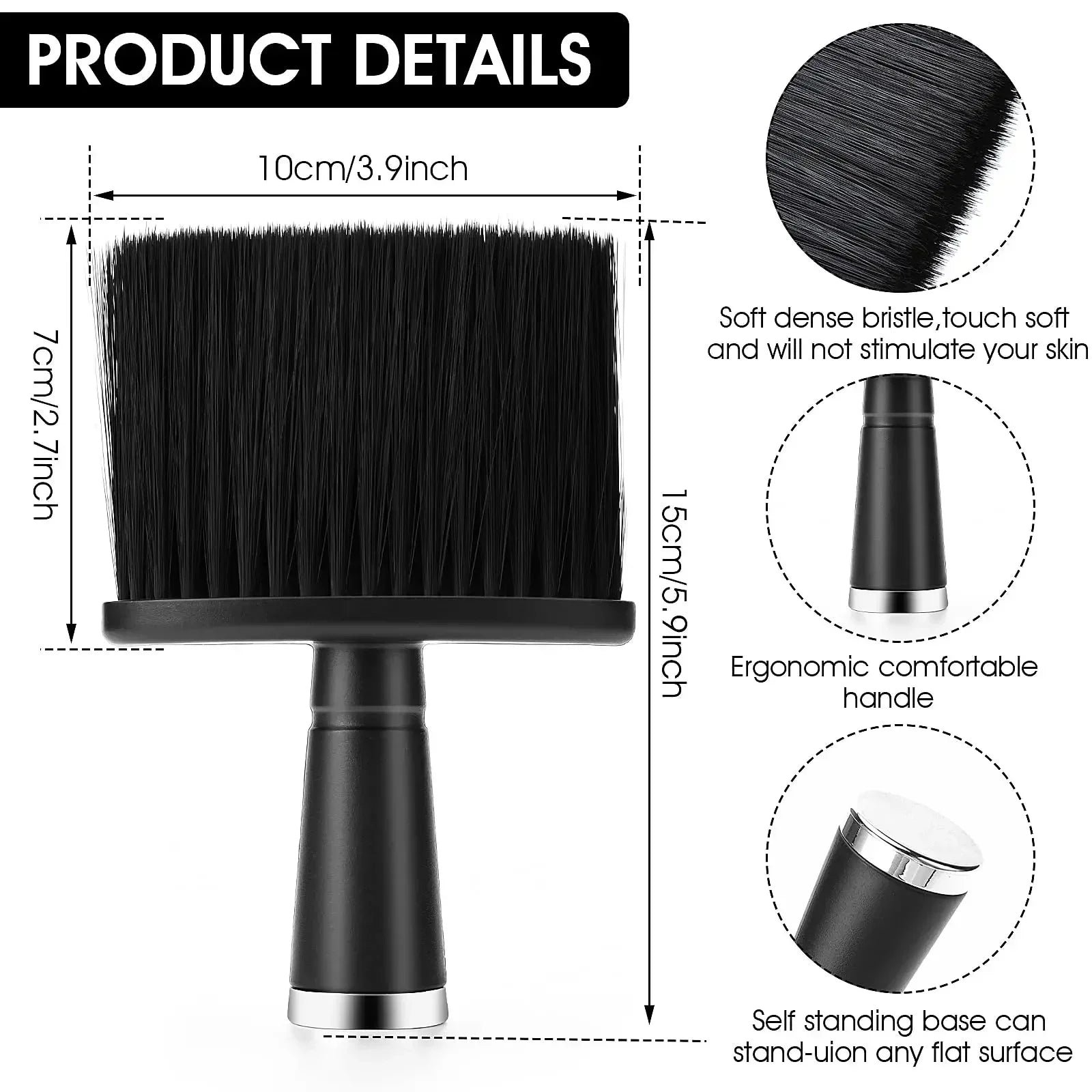 Professional Soft Hair Brush Neck Face Duster Hair Cutting Broken Hair