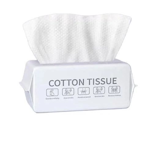 Disposable Face Wash Towels | Soft & Hygienic Cotton (100 Pcs)