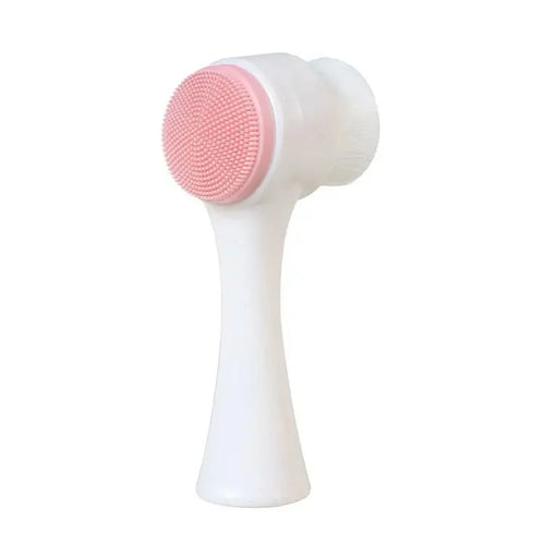 3D Silicone Facial Cleansing Brush - Dual-Sided for Deep Clean & Massage