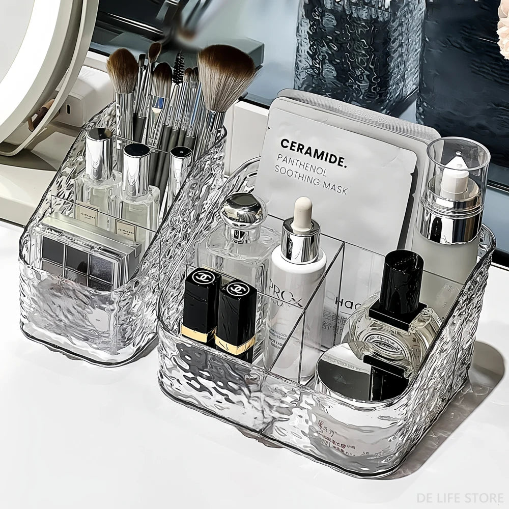 Makeup Storage Organizer - Clear Skincare Organizer for Vanity, Lipstick, Cosmetic, and Perfume Holder