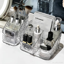 Makeup Storage Organizer - Clear Skincare Organizer for Vanity, Lipstick, Cosmetic, and Perfume Holder