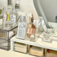 Transparent Acrylic Makeup Organizer Box - 3-5 Grid Brush Holder & Storage for Desk
