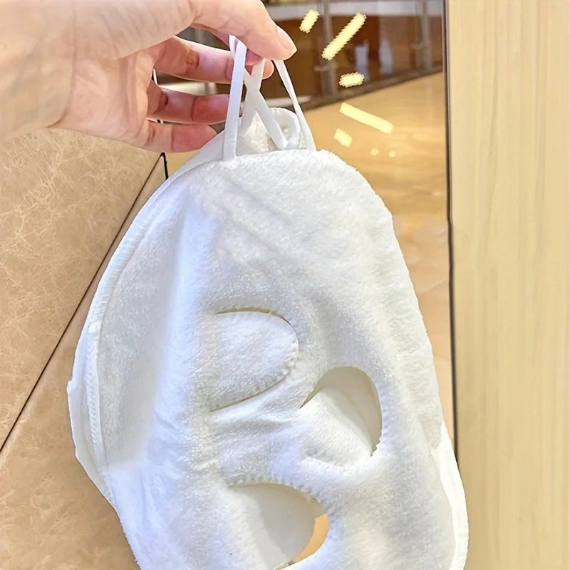 Three-Hole Face Washing Towel | Soft & Absorbent Beauty Cloth for Skincare (1pc)