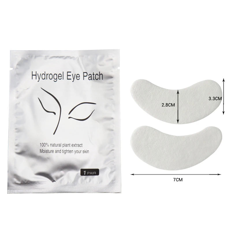 Eyelash Under Eye Patches - Hydrogel Eye Pads for Isolation & Removal (50 Pairs)