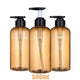 Refillable Shampoo & Conditioner Dispenser Set – Printed Letter Design for Bathroom & Shower