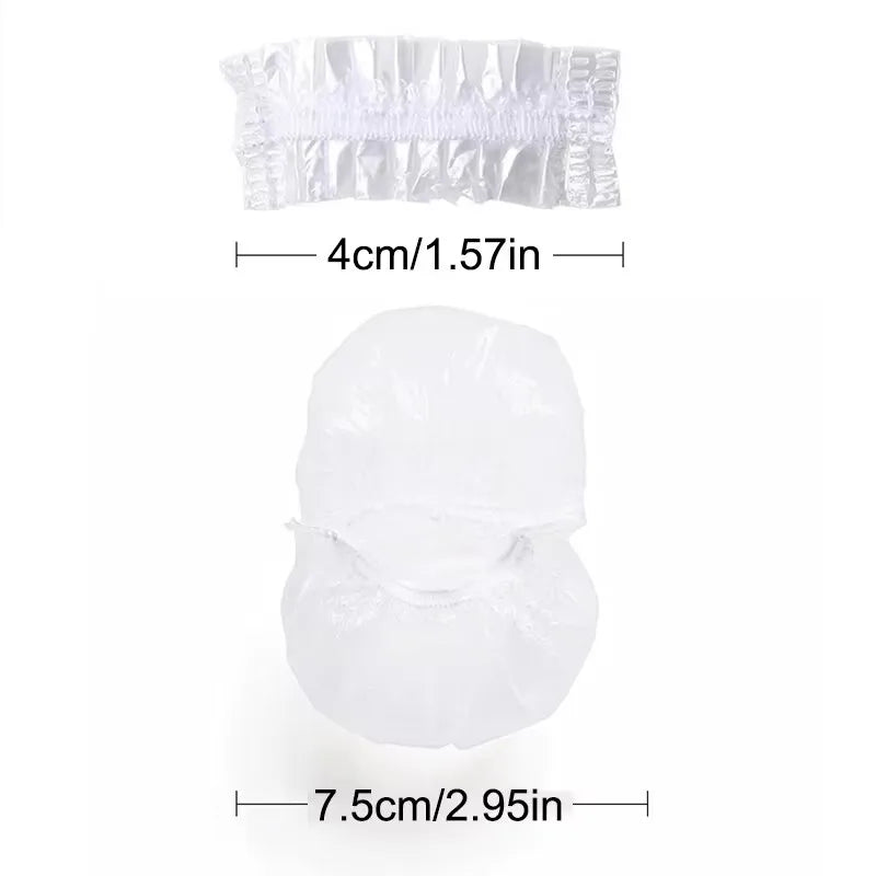 Transparent Disposable Earmuffs For Shower Waterproof Earplugs - 100pcs