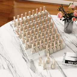 Acrylic Nail Polish Display Rack - Transparent 3/4/5/6/7 Layer Cosmetic Organizer