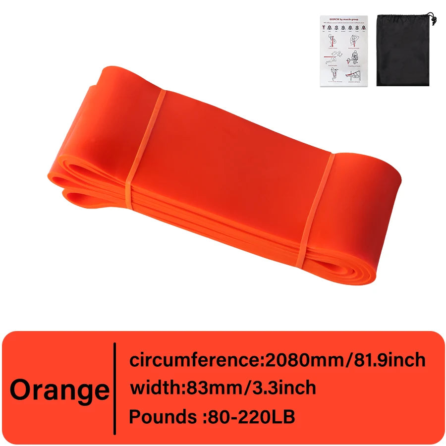 Heavy Duty Latex Resistance Band – Exercise Elastic Band for Strength Training, Pull-Up Assist, Pilates, and Fitness Workouts