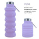New Portable Silicone Retractable Water Bottle - Collapsible Travel Sport Bottle