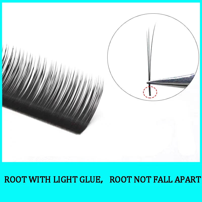 Camellia Eyelash Extensions – Natural Soft Auto Fan Bloom Magnetic Individual Lashes, Faux Mink Silk Fake Lashes