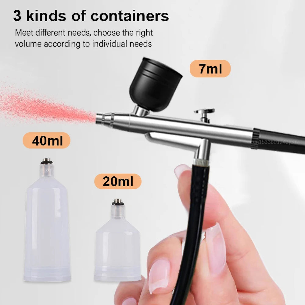 Portable Airbrush & Compressor | Nail Art, Cake Painting & Crafts