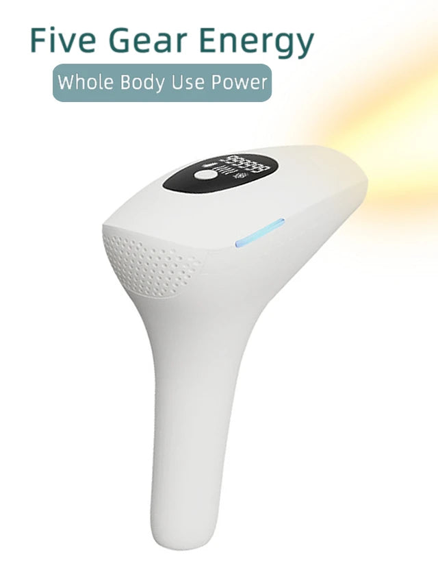 IPL 999,999 Flashes Laser Epilator, Painless Permanent Hair Removal Device for Women and Men, Bikini & Body Use