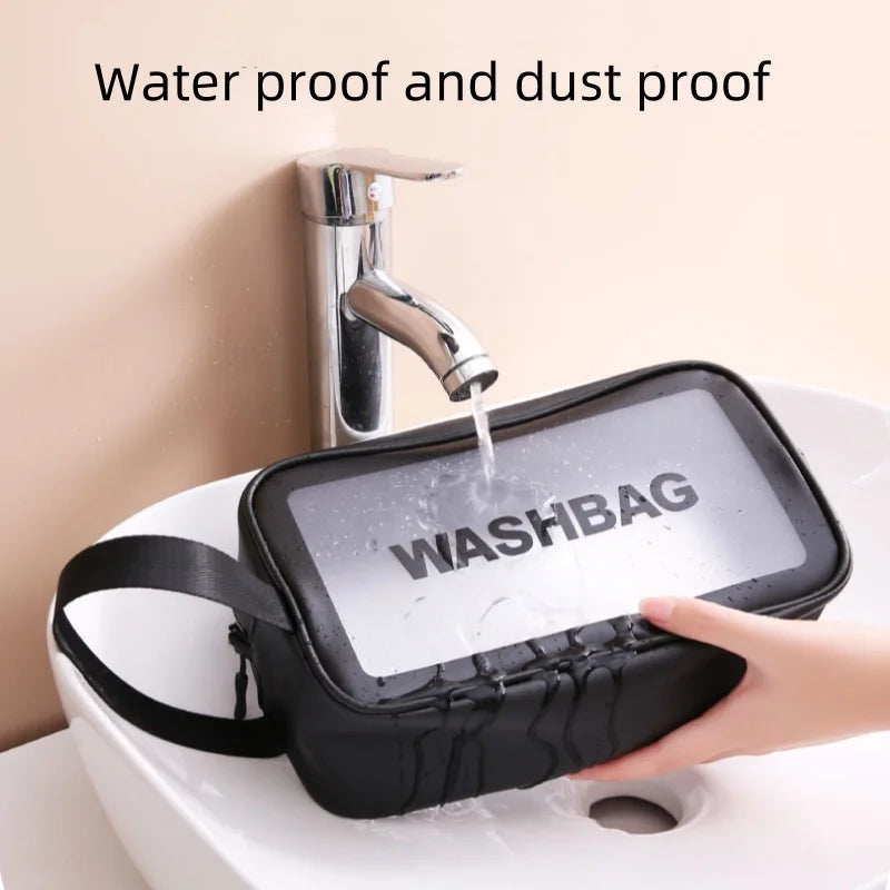 Waterproof Makeup Bag - Large Capacity & Dust-Proof Travel Organizer