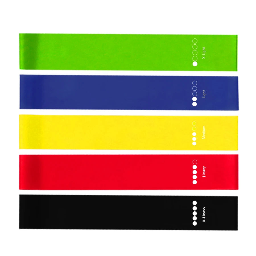 5-Level Resistance Bands for Home Yoga & Strength Training
